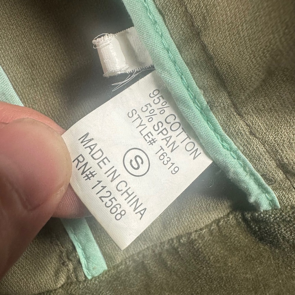 Miss Me Jacket Womens Small Green Military Button Detail Velvet Utility Boho Y2K - Picture 4 of 12
